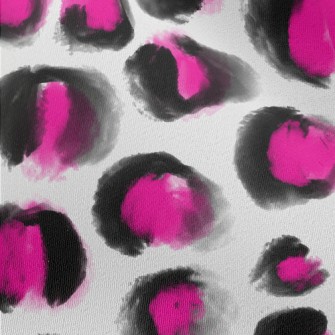 Watercolor Fluorescent Leopard Chiffon