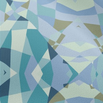 Irregular Patchwork Geometric  Chiffon