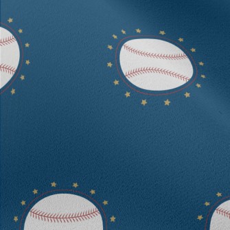 Baseball With Stars Around Chiffon