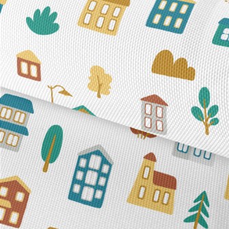 Fairytale Town House Waterproof Oxford