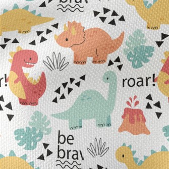 Lively Dinosaur Family Waterproof Canvas