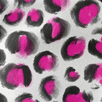 Watercolor Fluorescent Leopard Waterproof Canvas