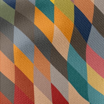 Retro Color Squares Waterproof Canvas
