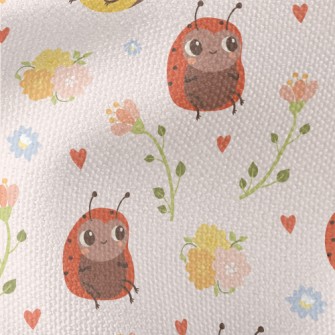 Cute Bee Ladybug Waterproof Canvas