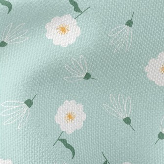 Temperamental Little White Flo Waterproof Canvas