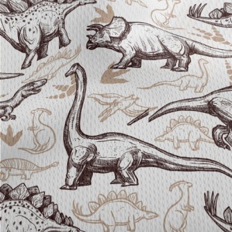 Lifelike Dinosaurs Athletic Mesh Flat Back