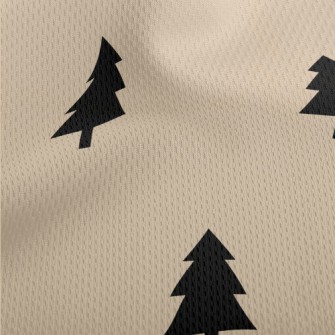 Simple Christmas Tree Athletic Mesh Flat Back