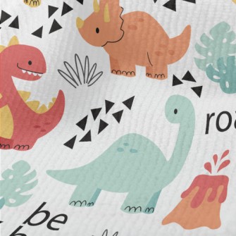 Lively Dinosaur Family Terry