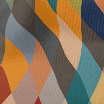 Retro Color Squares Terry