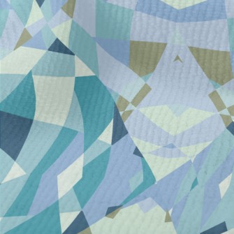 Irregular Patchwork Geometric  Terry