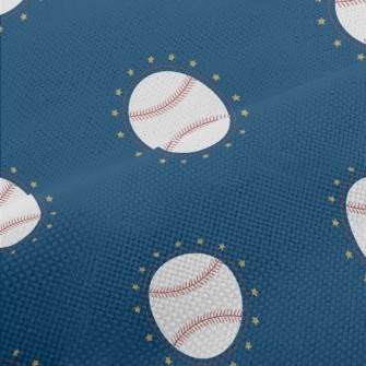 Baseball With Stars Around Performance Linen