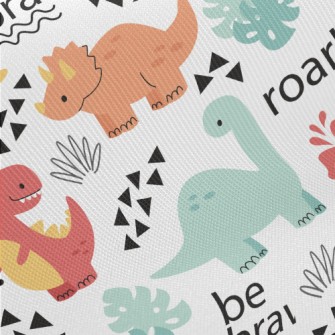 Lively Dinosaur Family Twill