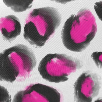 Watercolor Fluorescent Leopard Twill