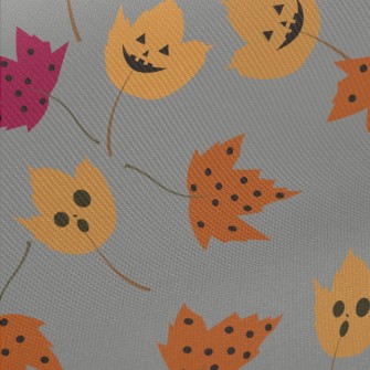 Funny Face Striped Maple Leaf Twill