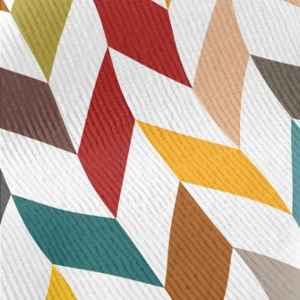 Colorful Oblique Rectangles Standard Corduroy