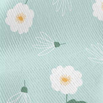 Temperamental Little White Flo Standard Corduroy