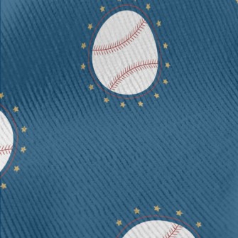 Baseball With Stars Around Standard Corduroy