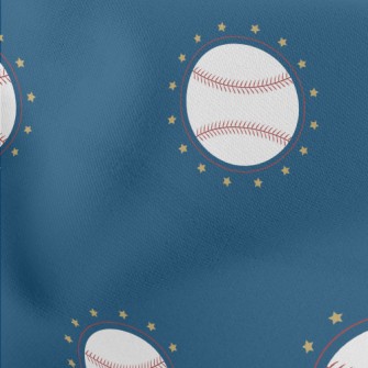 Baseball With Stars Around Stretch Ponte
