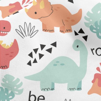 Lively Dinosaur Family Micro Fleece