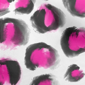 Watercolor Fluorescent Leopard Micro Fleece