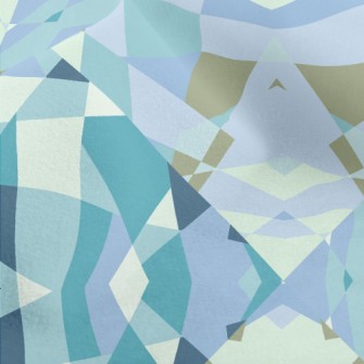 Irregular Patchwork Geometric  Micro Fleece