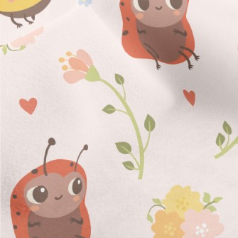 Cute Bee Ladybug Micro Fleece