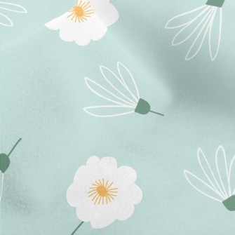 Temperamental Little White Flo Micro Fleece