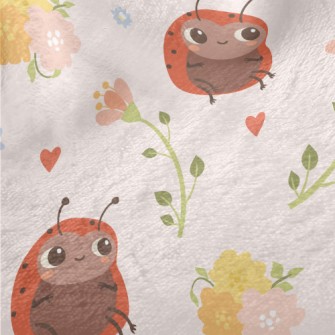 Cute Bee Ladybug Minky