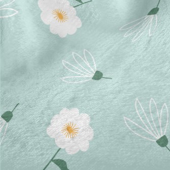 Temperamental Little White Flo Minky