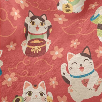 Japanese Kimono Lucky Cat Minky