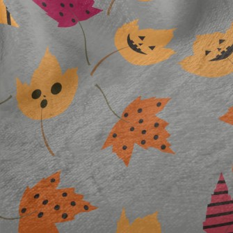 Funny Face Striped Maple Leaf Minky