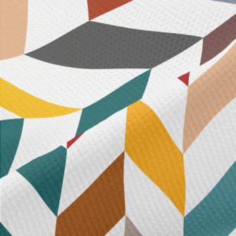 Colorful Oblique Rectangles Piqué