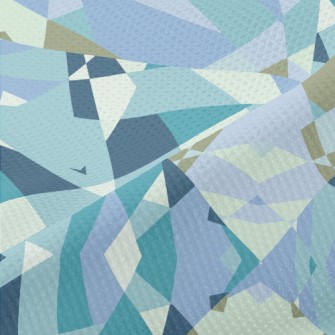 Irregular Patchwork Geometric  Piqué