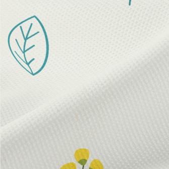 Mini Cute Flowers And Plants Piqué