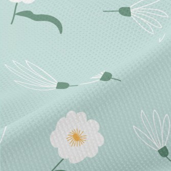 Temperamental Little White Flo Piqué