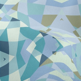 Irregular Patchwork Geometric  Lightweight Performance Linen