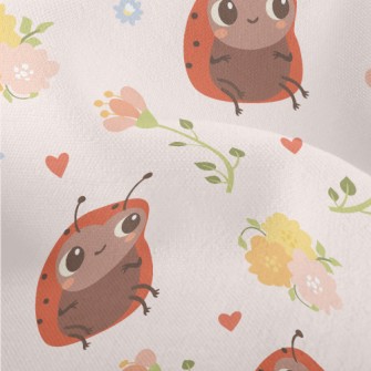Cute Bee Ladybug Lightweight Performance Linen