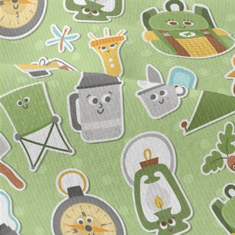 Cartoon Style Camping Fun Modern Jersey