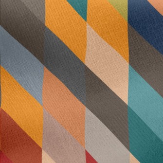 Retro Color Squares Jersey Backed Fleece