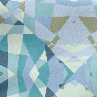 Irregular Patchwork Geometric  Jersey Backed Fleece