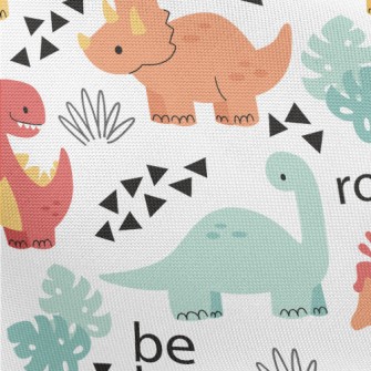Lively Dinosaur Family Pongee