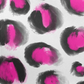 Watercolor Fluorescent Leopard Pongee