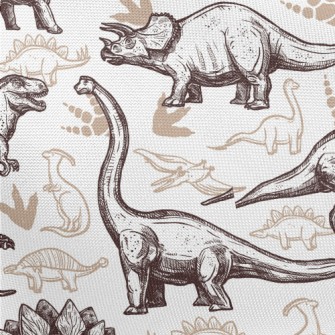 Lifelike Dinosaurs Pongee