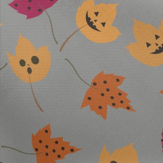 Funny Face Striped Maple Leaf Pongee