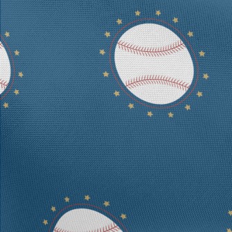 Baseball With Stars Around Pongee