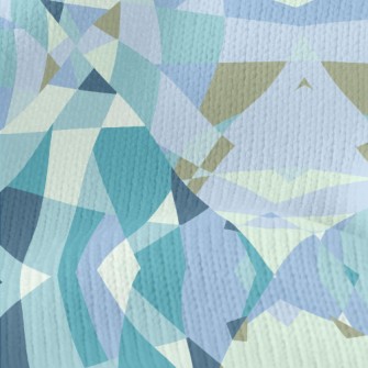 Irregular Patchwork Geometric  Stretch Jersey