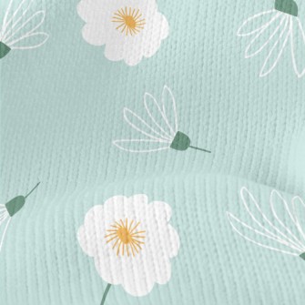 Temperamental Little White Flo Stretch Jersey