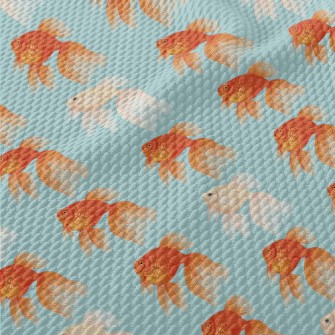 Three-dimensional Japanese Gol Birdseye Piqué