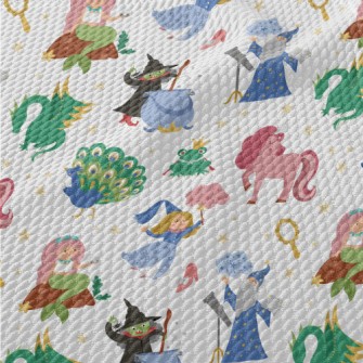 Witch Magician Mermaid Birdseye Piqué