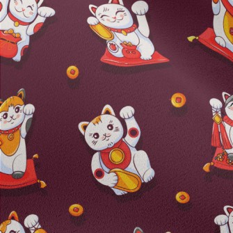 Lively Lucky Cat Chiffon